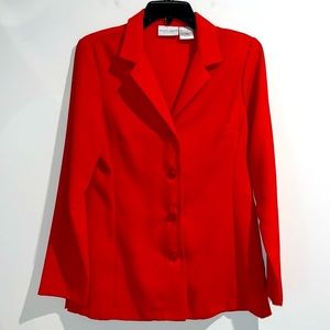 Jaclyn Smith red light blazer jacket. Size small.